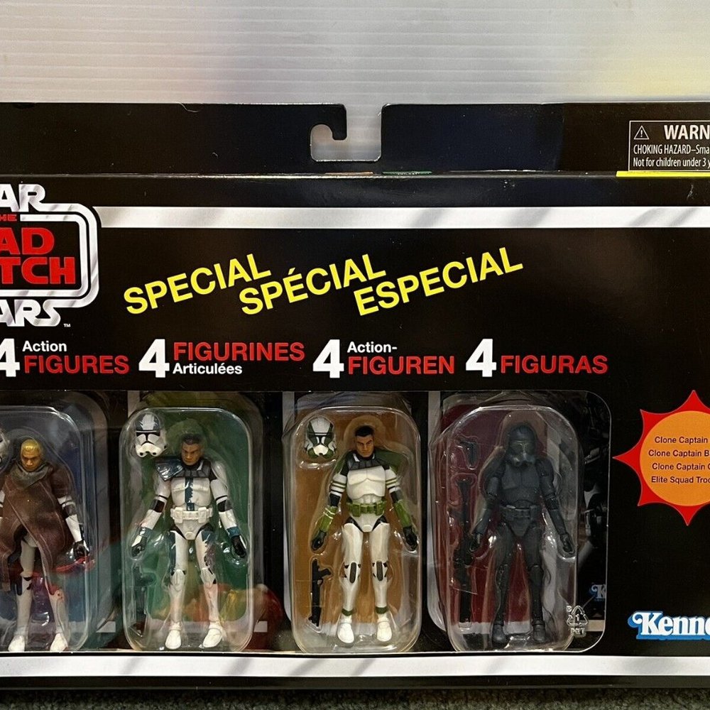 Star Wars THE BAD BATCH Vintage Collection HASBRO Special Edition 4 Pack 15”x11”